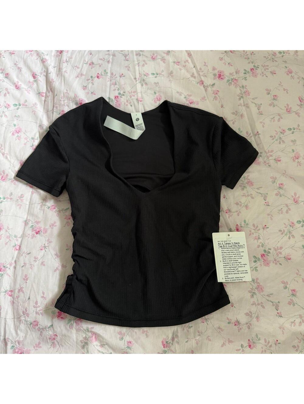 Lululemon Athletica All it takes V neck shirt